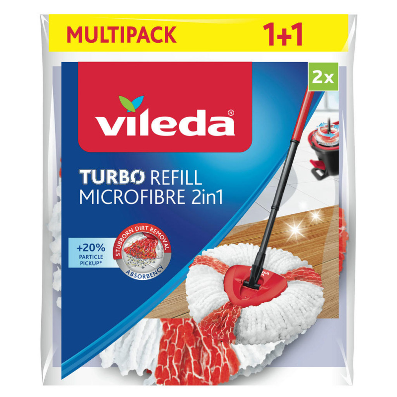 Náhrada k mopu Vileda - TURBO refill microfibre 2v1, 2 ks
