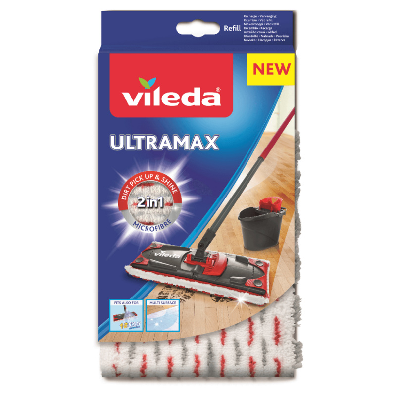 Náhrada k mopu Vileda -  Ultramax Microfibre 2v1, 1 ks