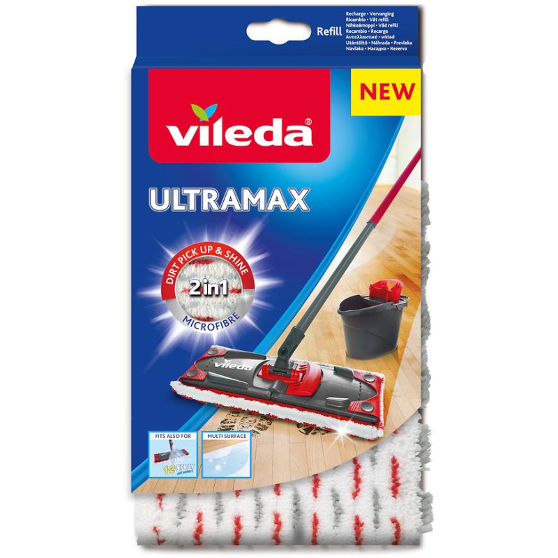 Náhrada k mopu Vileda -  Ultramax Microfibre 2v1, 1 ks