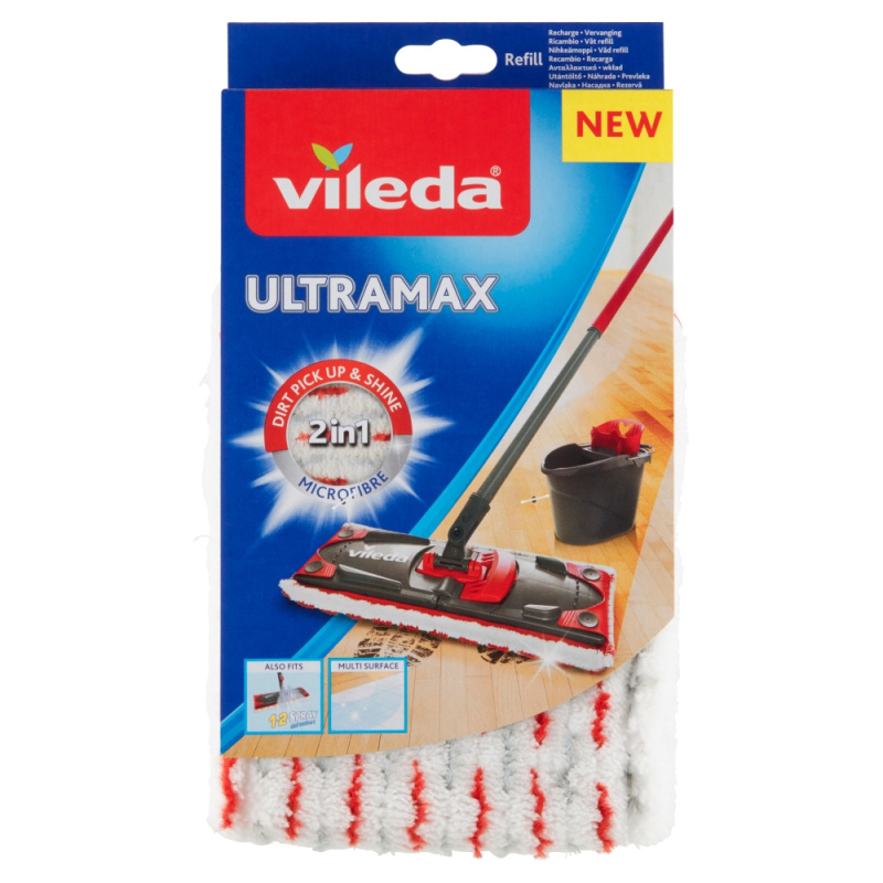 Náhrada k mopu Vileda -  Ultramax Microfibre 2v1, 1 ks
