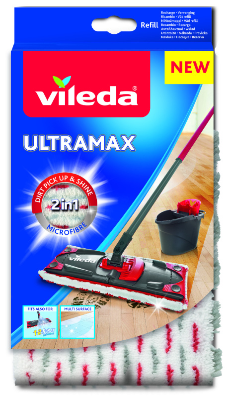 Náhrada k mopu Vileda -  Ultramax Microfibre 2v1, 1 ks