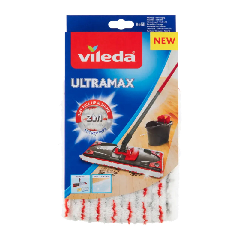 Náhrada k mopu Vileda -  Ultramax Microfibre 2v1, 1 ks