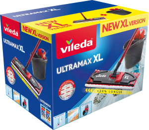 Vileda Ultramax XL set plochý mop a kýbl se ždímacím košem