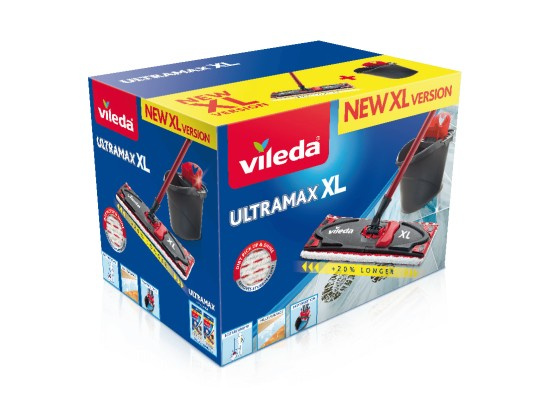Vileda Ultramax XL set plochý mop a kýbl se ždímacím košem