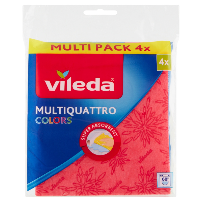 Vileda Multiquattro Colors hadřík 4ks