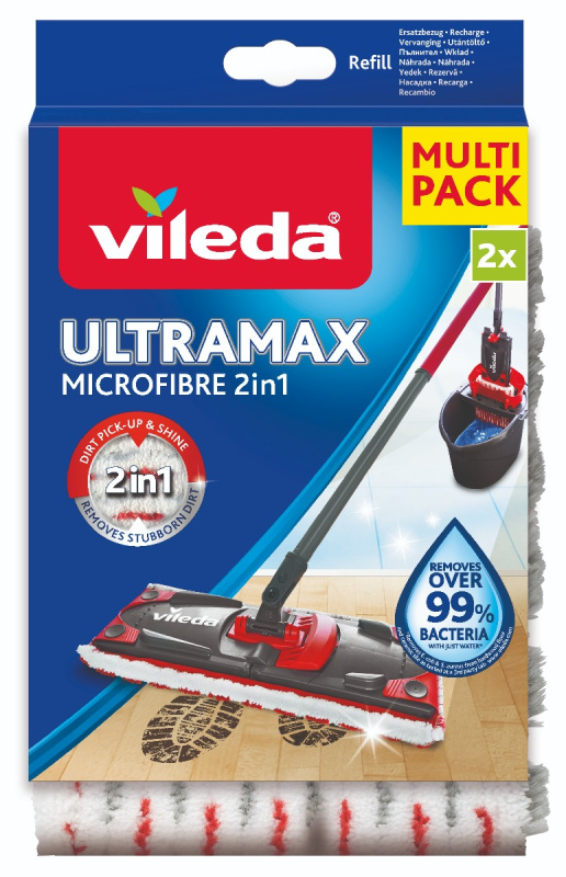 VILEDA mop Ultramax 2 v 1 Náhradní potah Microfibre 2 kusy