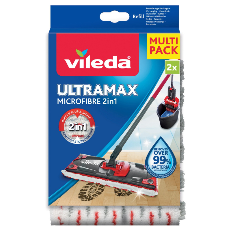 VILEDA mop Ultramax 2 v 1 Náhradní potah Microfibre 2 kusy