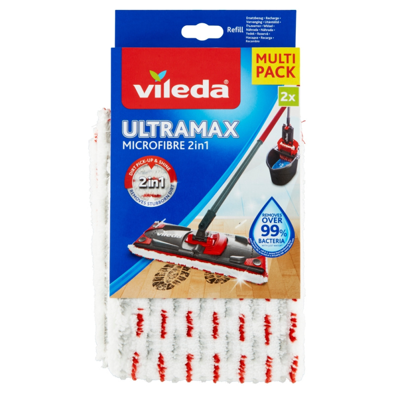 VILEDA mop Ultramax 2 v 1 Náhradní potah Microfibre 2 kusy
