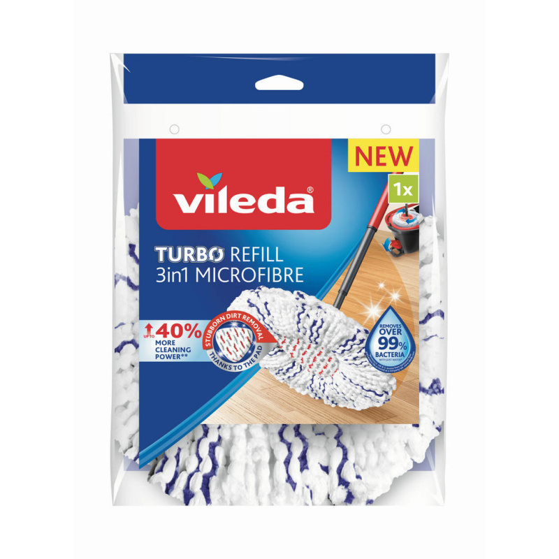 Náhrada k mopu Vileda -Turbo, microfibre 3v1, 1 ks
