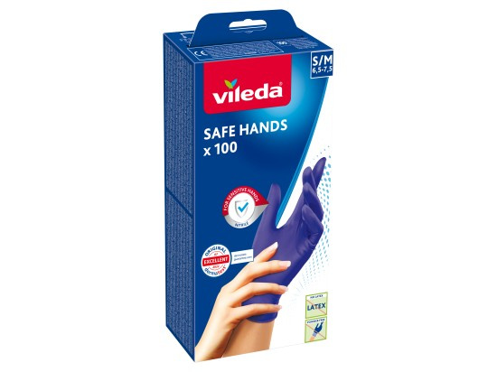 Vileda Safe vel. S/M rukavice jednorázové 100 ks
