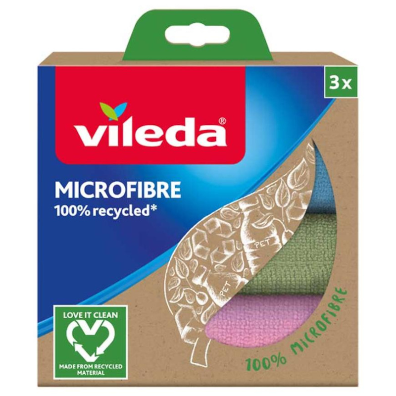 Vileda Microfibre recycled - mikrohadřík - 3 ks