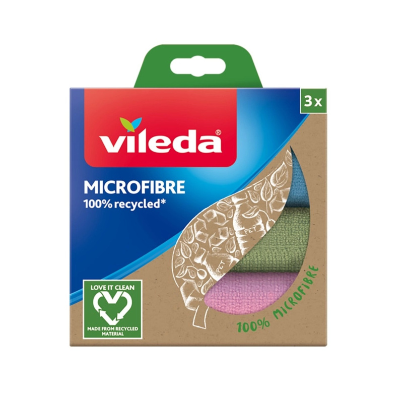 Vileda Microfibre recycled - mikrohadřík - 3 ks
