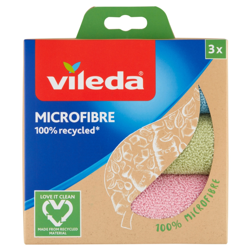 Vileda Microfibre recycled - mikrohadřík - 3 ks