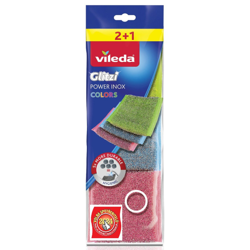 Vileda Power Inox Colors drátěnka
