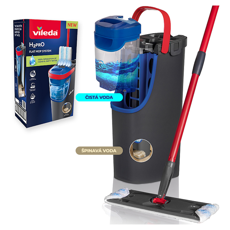 Vileda H2PrO Plochý Mop