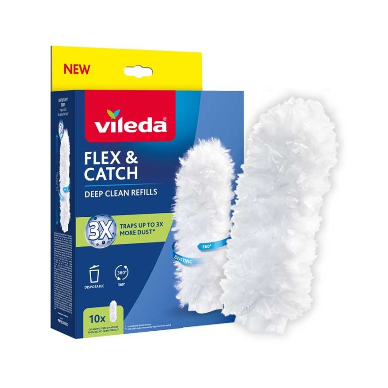 Vileda Flex & Catch náhradní hlavice na prachovku s dlouhou rukojetí