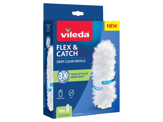 Vileda Flex & Catch náhradní hlavice na prachovku s dlouhou rukojetí