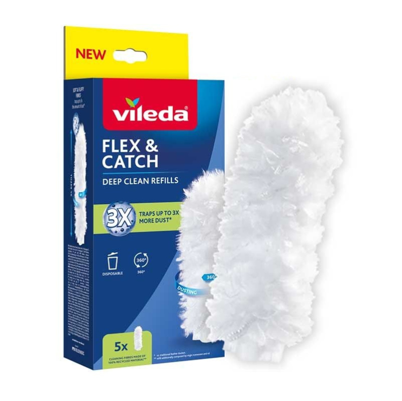 Vileda Flex & Catch náhradní hlavice na prachovku s dlouhou rukojetí