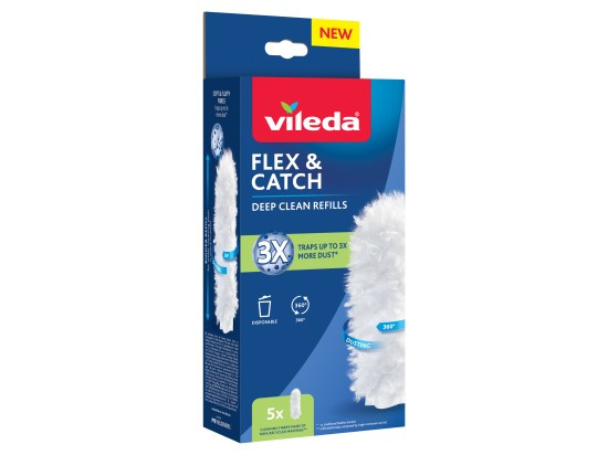 Vileda Flex & Catch náhradní hlavice na prachovku s dlouhou rukojetí