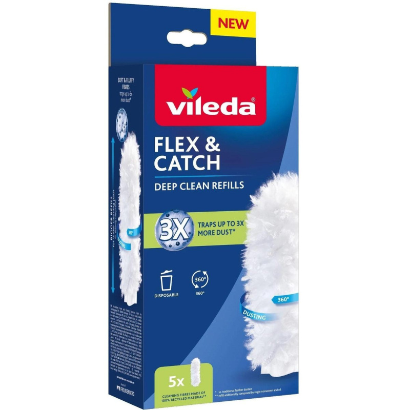 Vileda Flex & Catch náhradní hlavice na prachovku s dlouhou rukojetí