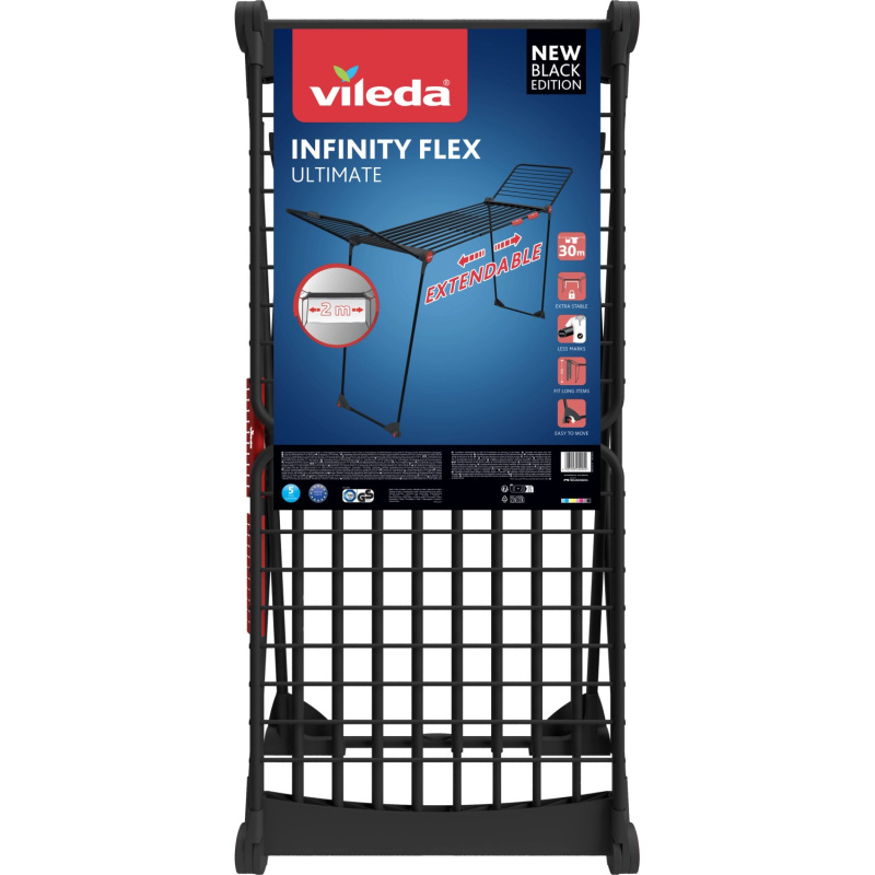 Vileda Infinity flex sušák na prádlo černý