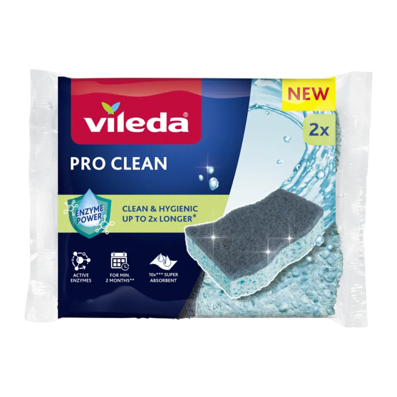 VILEDA Pro Clean Viskózní houbička 2 kusy