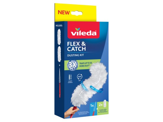 Vileda Flex&Catch prachovka s krátkou rukojetí 1 ks