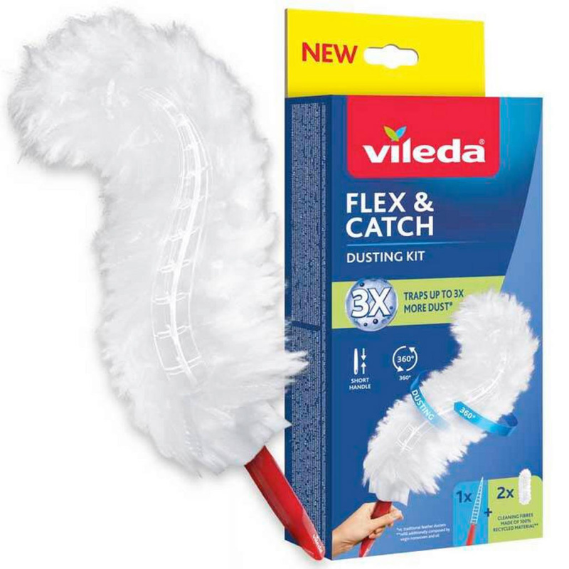 Vileda Flex&Catch prachovka s krátkou rukojetí 1 ks