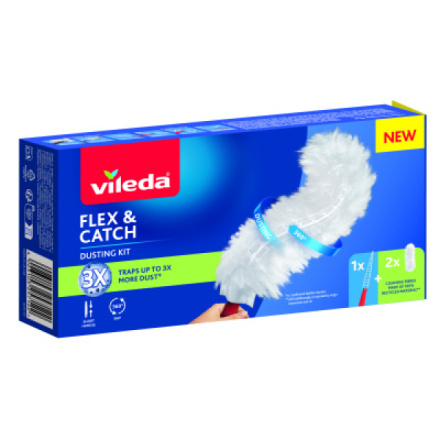 Vileda Flex&Catch prachovka s krátkou rukojetí 1 ks
