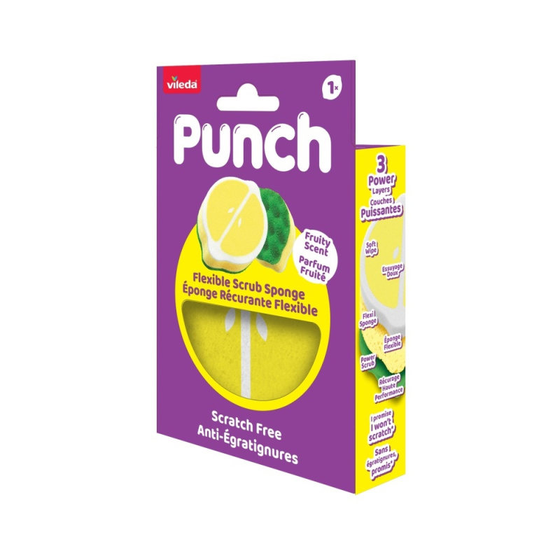 VILEDA Punch lemon houbička 1 kus