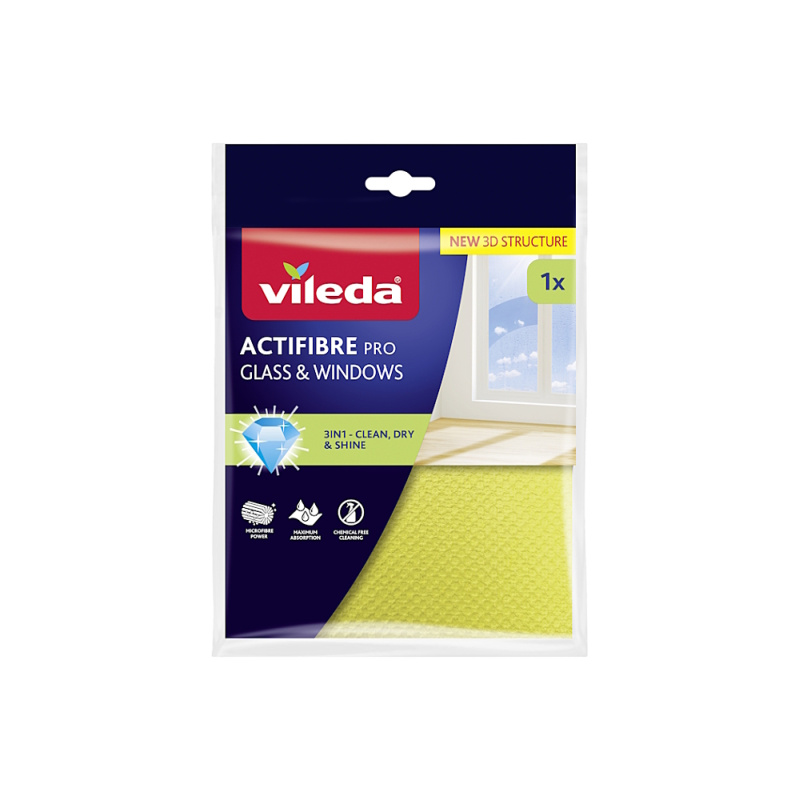 VILEDA Actifibre mikrohadřík na okna 1 kus