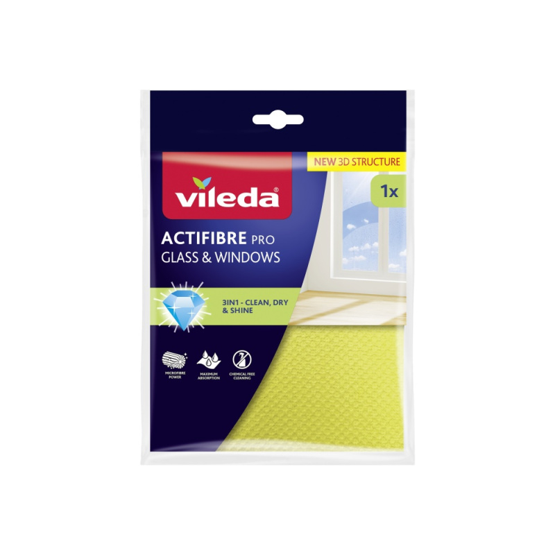 VILEDA Actifibre mikrohadřík na okna 1 kus