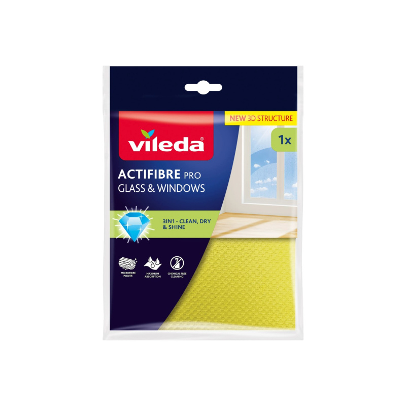 VILEDA Actifibre mikrohadřík na okna 1 kus