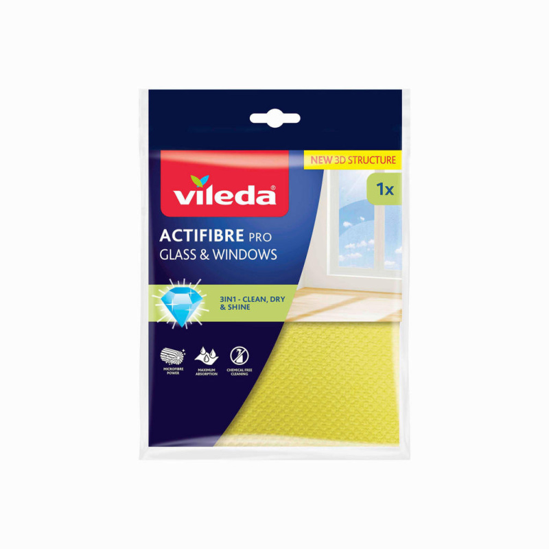 VILEDA Actifibre mikrohadřík na okna 1 kus