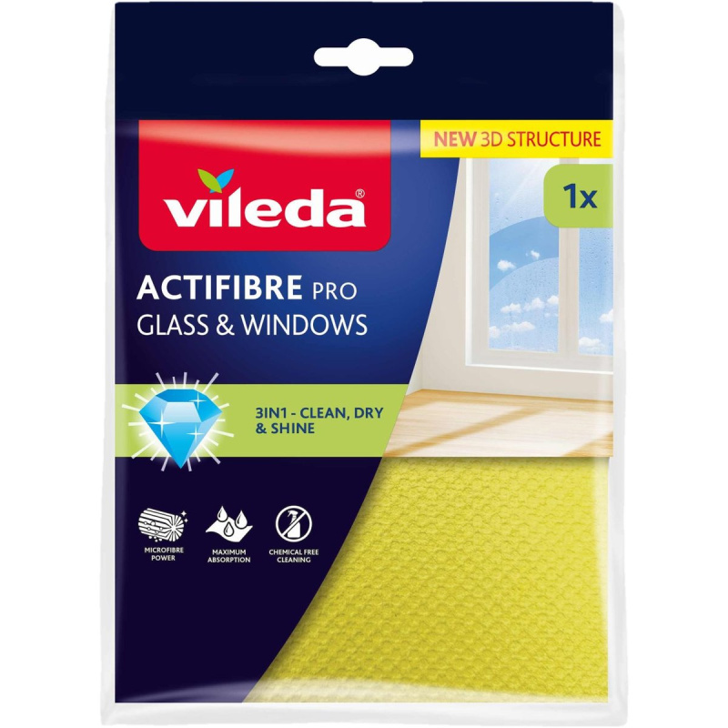 VILEDA Actifibre mikrohadřík na okna 1 kus