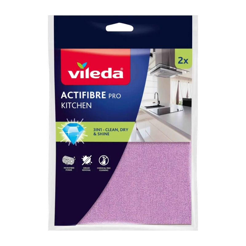 VILEDA Actifibre mikrohadřík do kuchyně 2 kusy