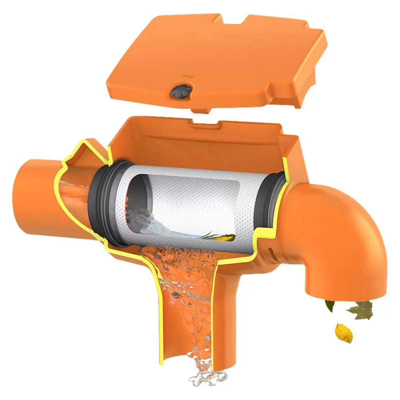 Vnitřní filtr na dešťovou vodu Garantia Supra / plast / oranžová Varianta: ivi1