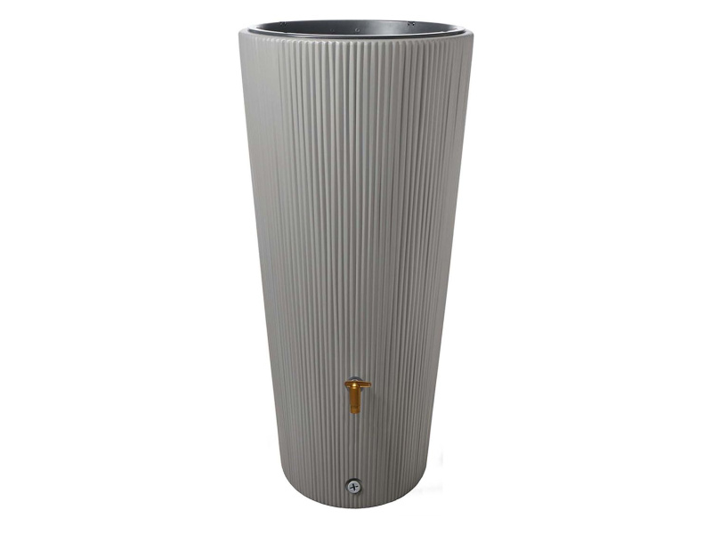 4rain Plastová nádrž na vodu Vaso 2 v 1, 220 l (Zinc Grey)