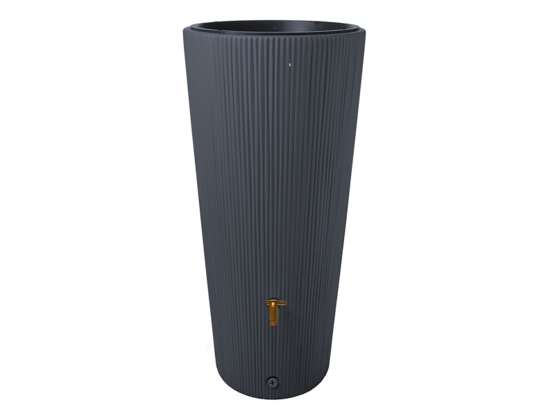4rain Plastová nádrž na vodu Vaso 2 v 1, 220 l (Graphite Grey)