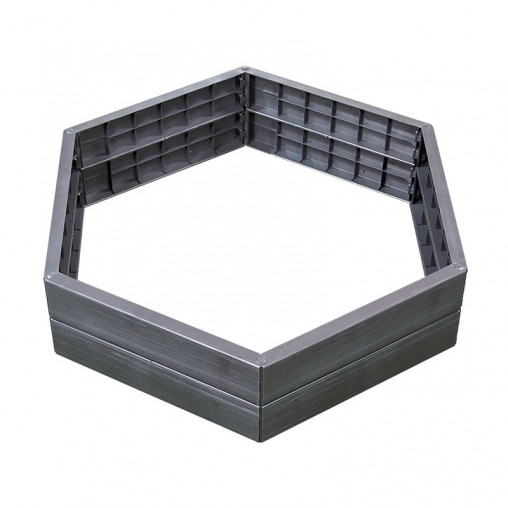 Vyvýšený záhon Garantia Ergo XL stone / O 145 x 25 cm / plast / antracit Varianta: ivi1