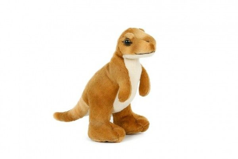 Plyšový dinosaurus hnědý 20 cm
