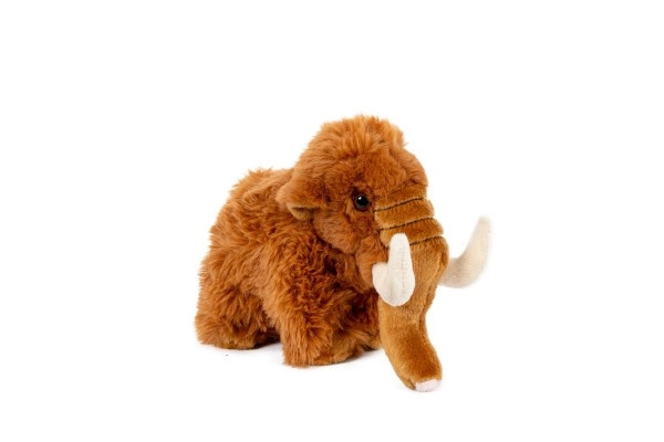 Mamut plyšový hnědý 10x17 cm pro nejmenší