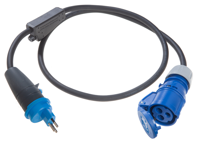 Kabel adaptéru CEE s pojistkou CH, 1,5 m
