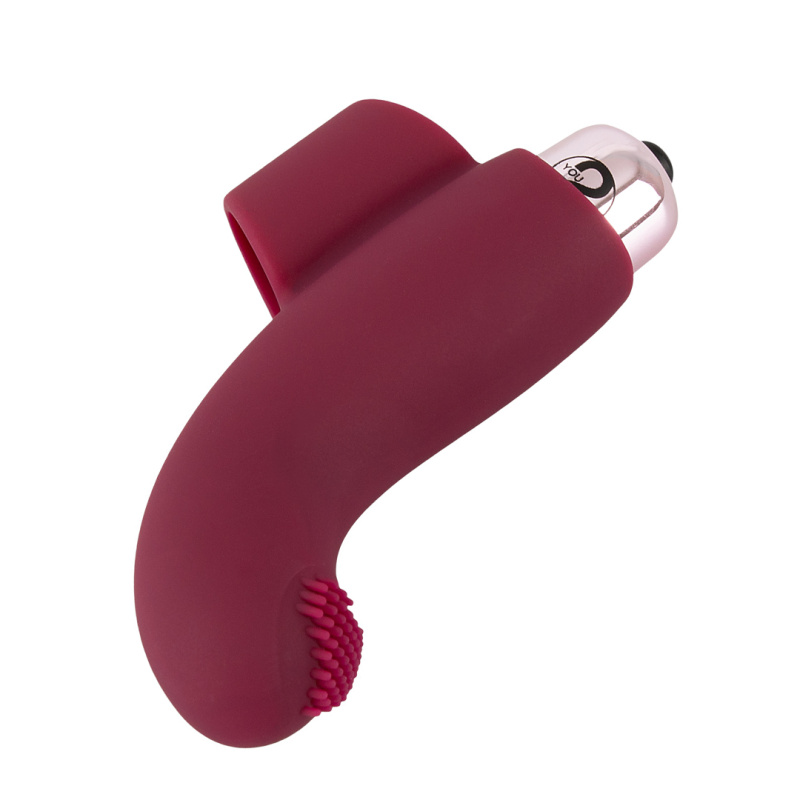 Magic Shiver minivibrátor na prst | vínová