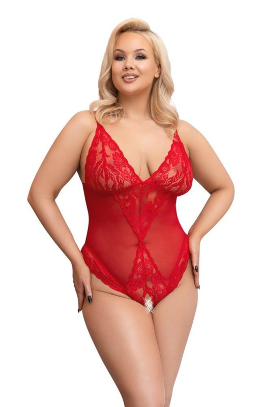 Cottelli Curves Body - červené: XXL