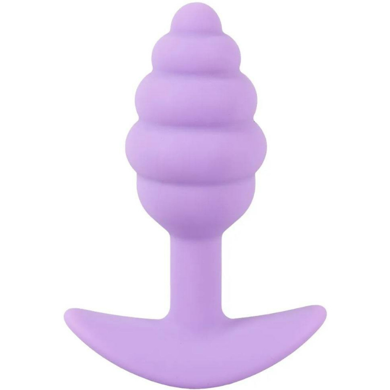 Cuties Silikonový anální kolík Purple Pastel 7,5 cm