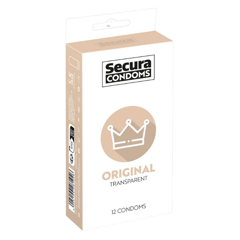 Secura Original lubrikované latexové kondomy (12 ks)