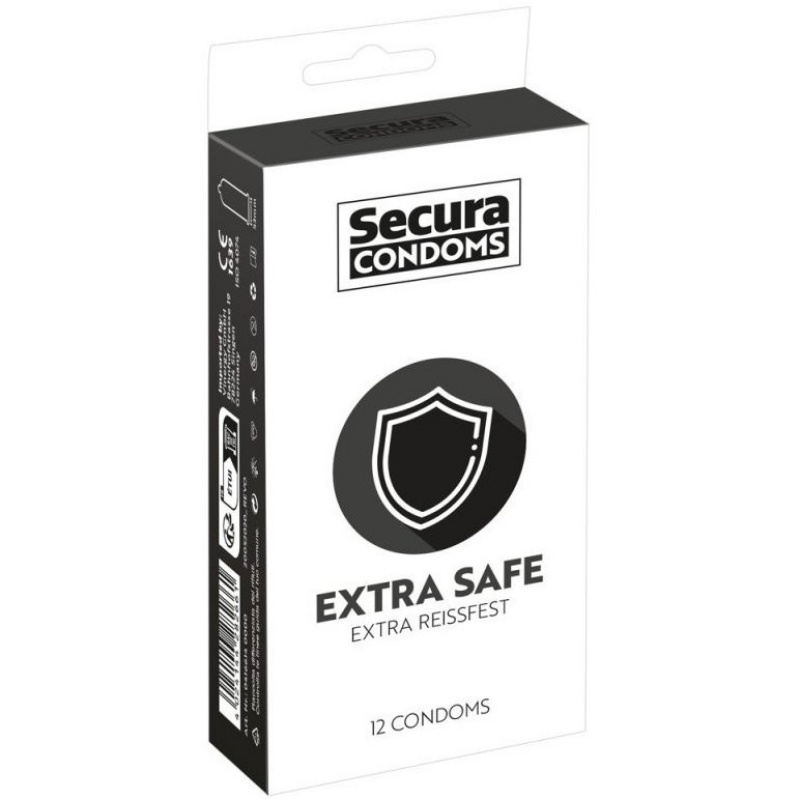 Secura Extra Safe 12 ks zesílené latexové kondomy