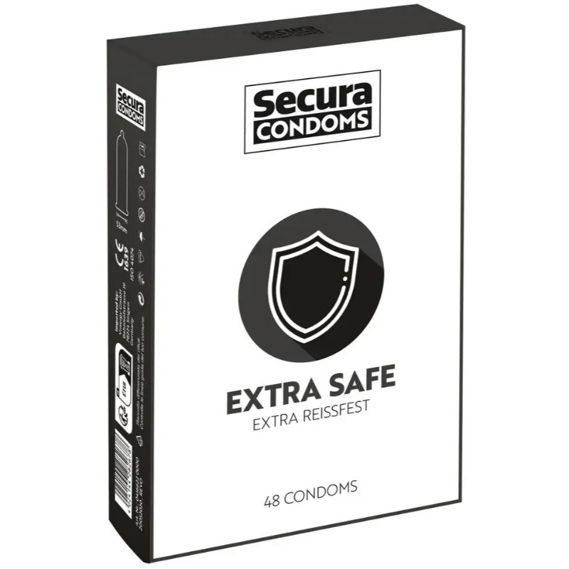 Secura Extra Safe 48 ks zesílené latexové kondomy