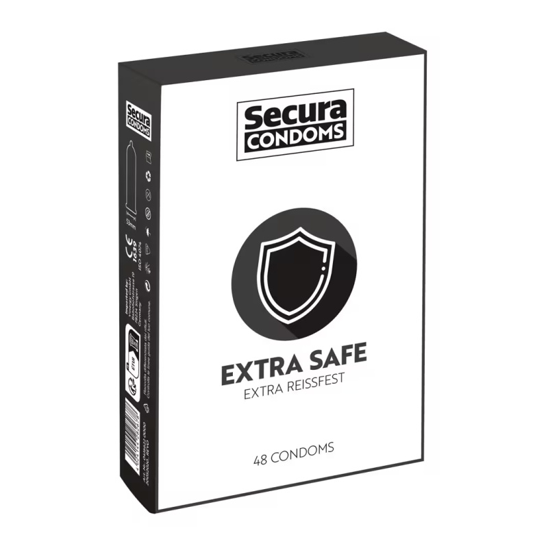 Secura Extra Safe 48 ks zesílené latexové kondomy